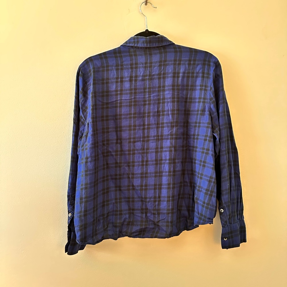 MADEWELL | Faux Wrap Plaid Long Sleeve Shirt - Picture 2 of 5